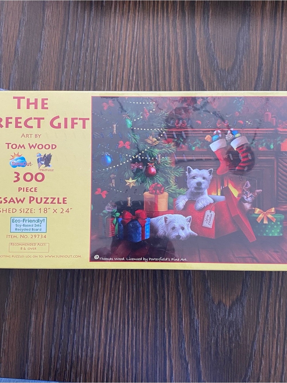 The Perfect Gift 300-Piece Jigsaw Puzzle - Holiday Dogs